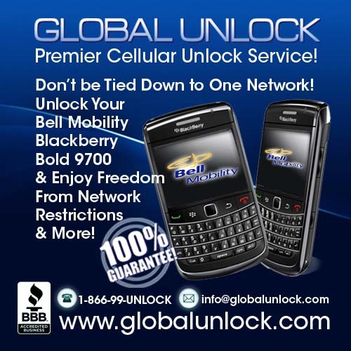 Product picture How To Unlock Bell Blackberry 9700  