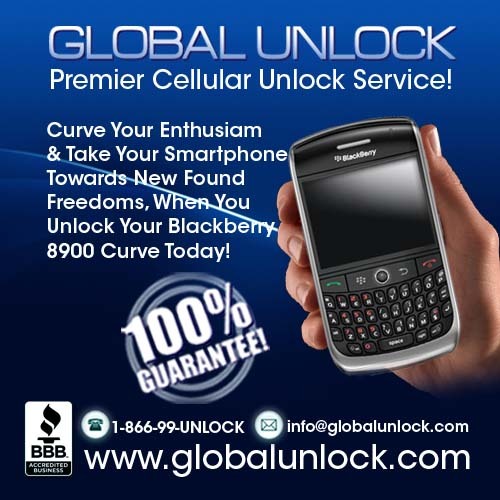 Product picture Blackberry 8900 Unlock Instructions 