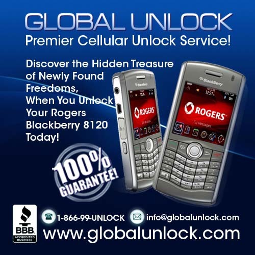 Product picture Rogers Blackberry 8120 Easy Unlock Instructions 