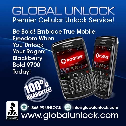 Product picture Rogers Blackberry 9700 Unlock Instructions 