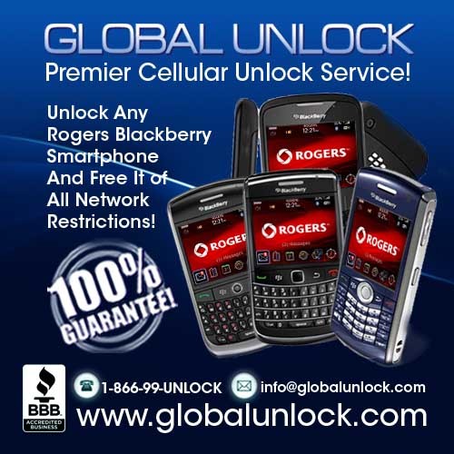 Product picture Unlock Rogers Blackberry 
