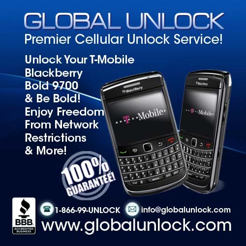 Product picture T Mobile USA Blackberry 9700 Bold Easy Unlock Instructions 